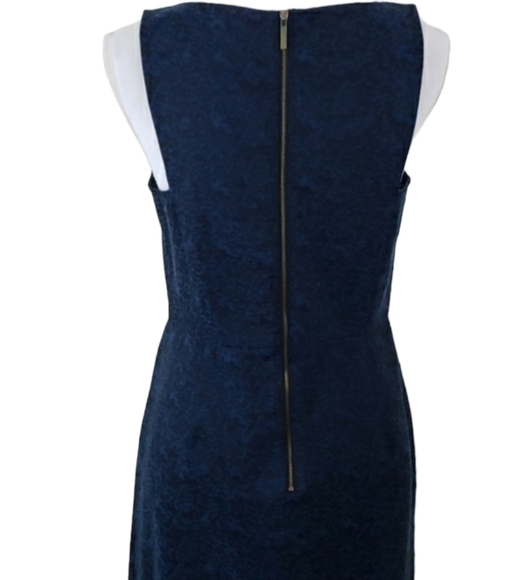 LOFT Ann Taylor~Size 6~Blue/Black Fit&Flare Dress. - Picture 4 of 9